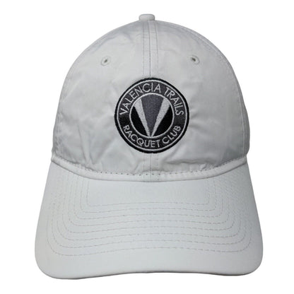 Valencia Trails Racquet Club Strapback Hat White OSFM Laser Cut New Era