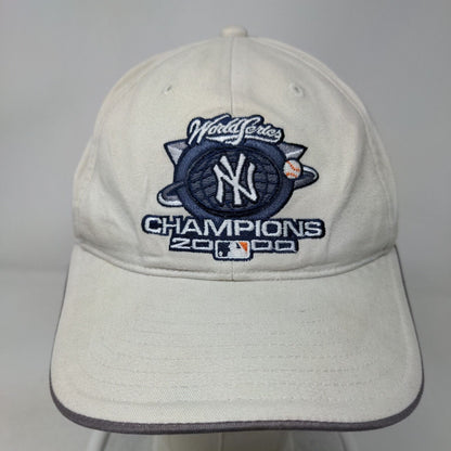 New York Yankees 2000 World Series Champions Vintage Slideback Hat Tan OSFA MLB