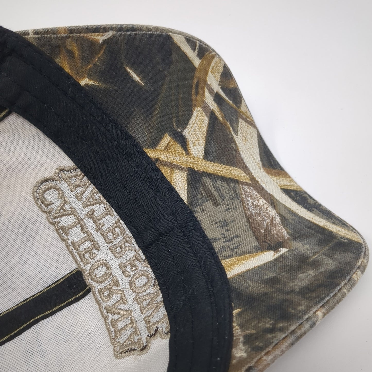California Waterfowl Strapback Trucker Hat Multi Camo One Size Mesh Back