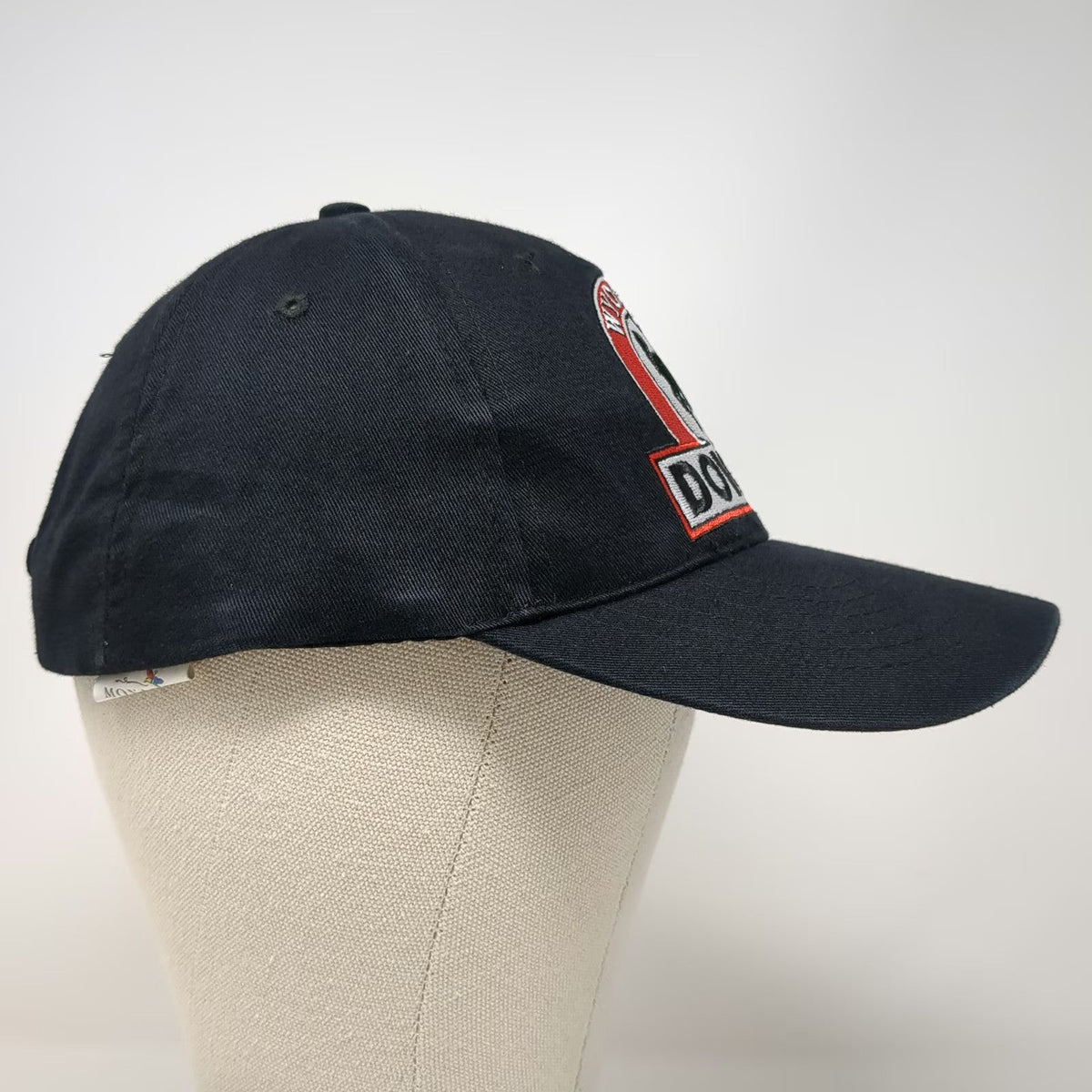 Monarch Baseball Cap Black OSFM Wyoming Downs Horse Racing Logo Strapback Hat