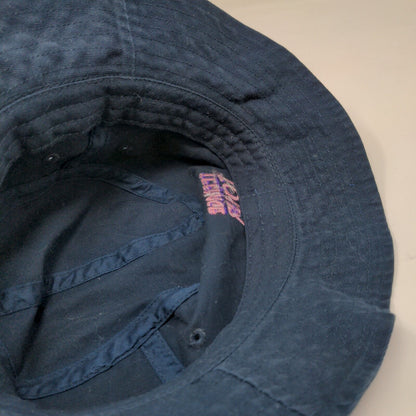 Nautica Men's Bucket Hat Blue Embroidered Spell Out Logo Teenage Tour
