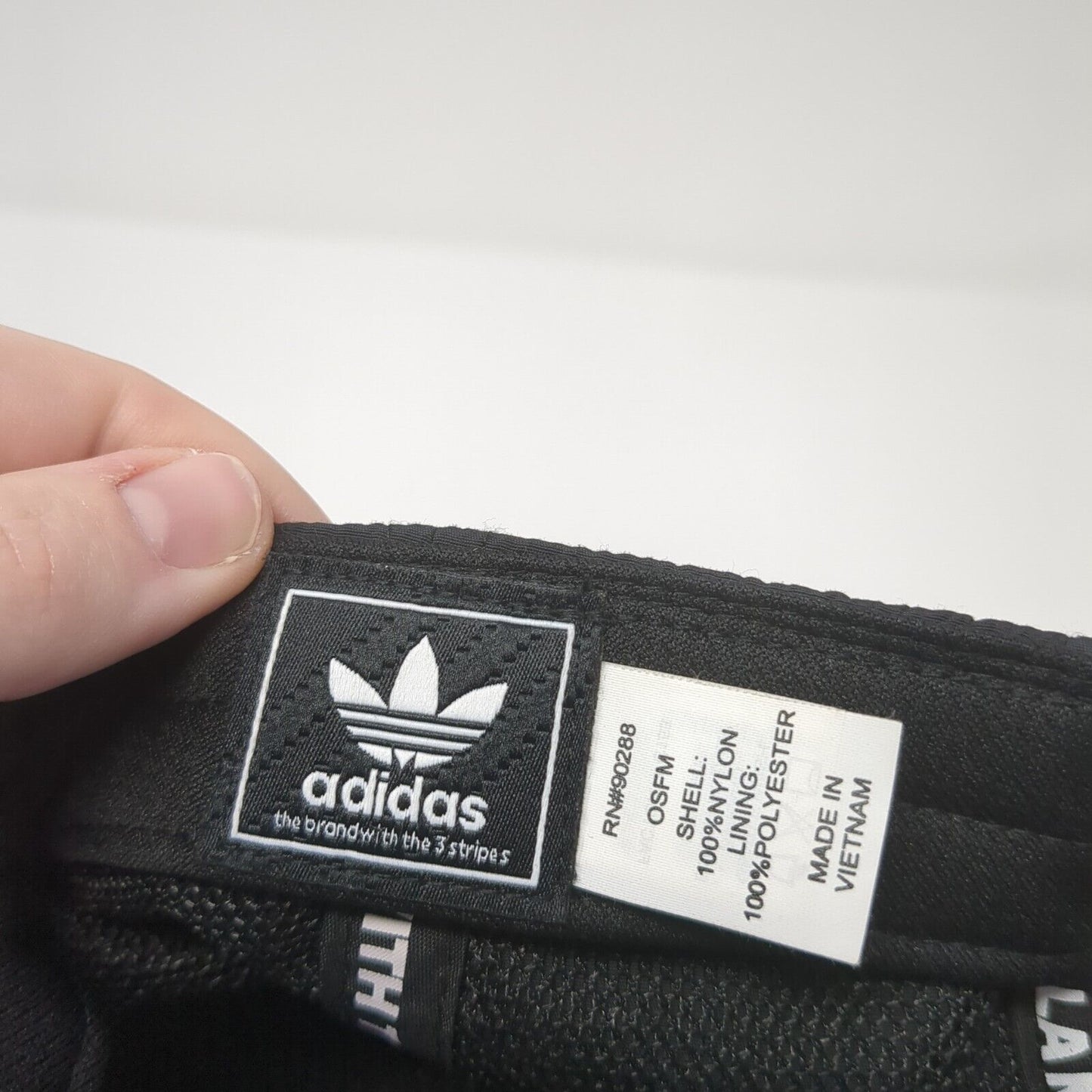 Adidas Adventure Slideback Hat Black One Size Adjustable Embroidered 3 Stripes
