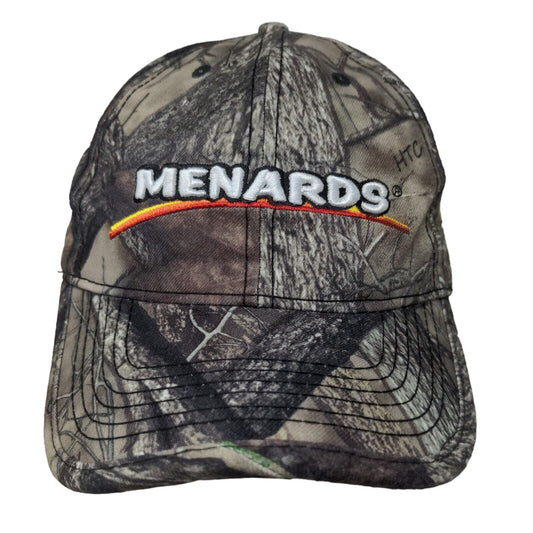 Menard's Men's Strapback Hat Camo Adjustable Embroidered Logo 100% Polyester #27