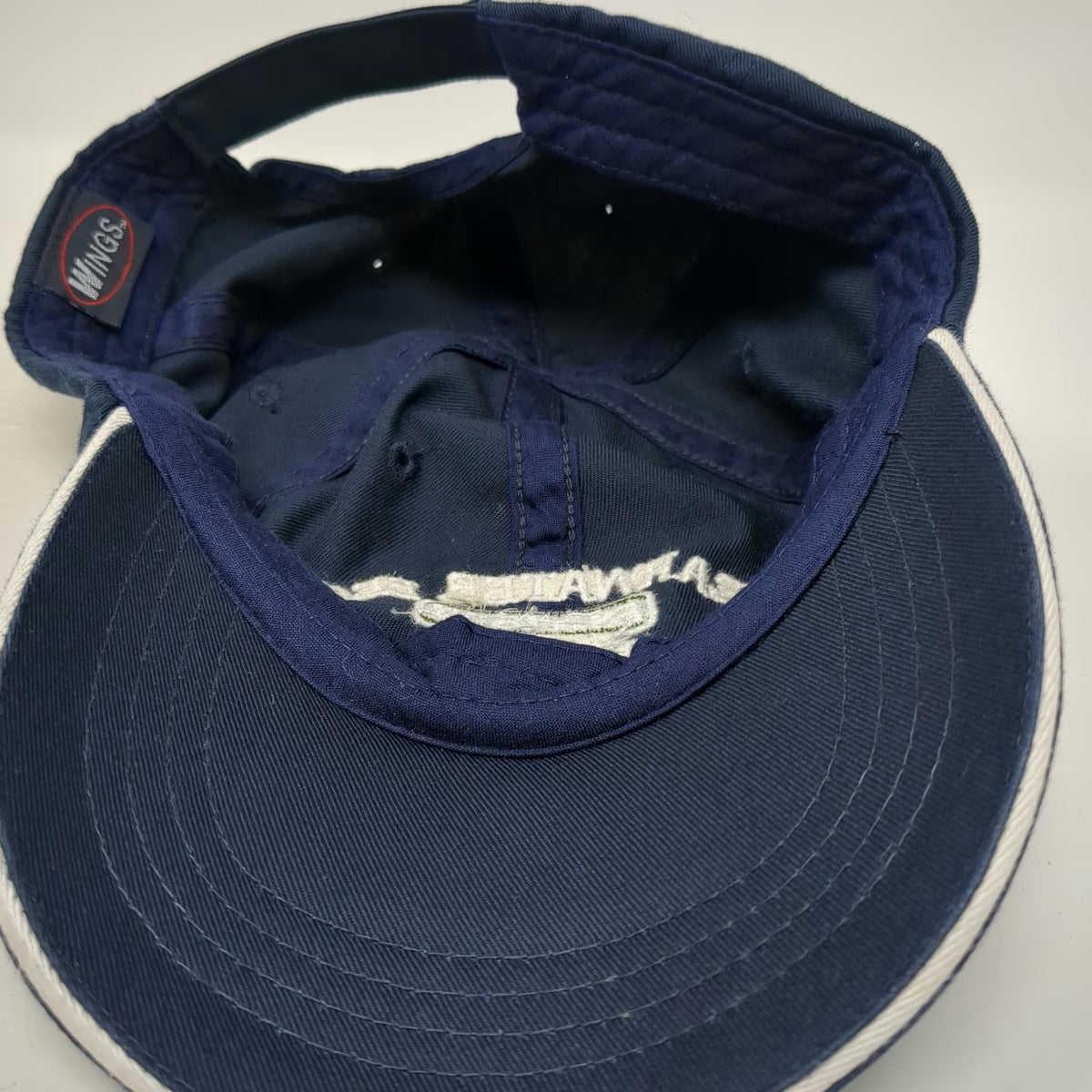 Wings Baseball Cap Blue One Size Clearwater Beach Florida EST 1897 Strapback Hat
