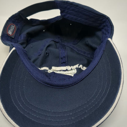 Wings Baseball Cap Blue One Size Clearwater Beach Florida EST 1897 Strapback Hat