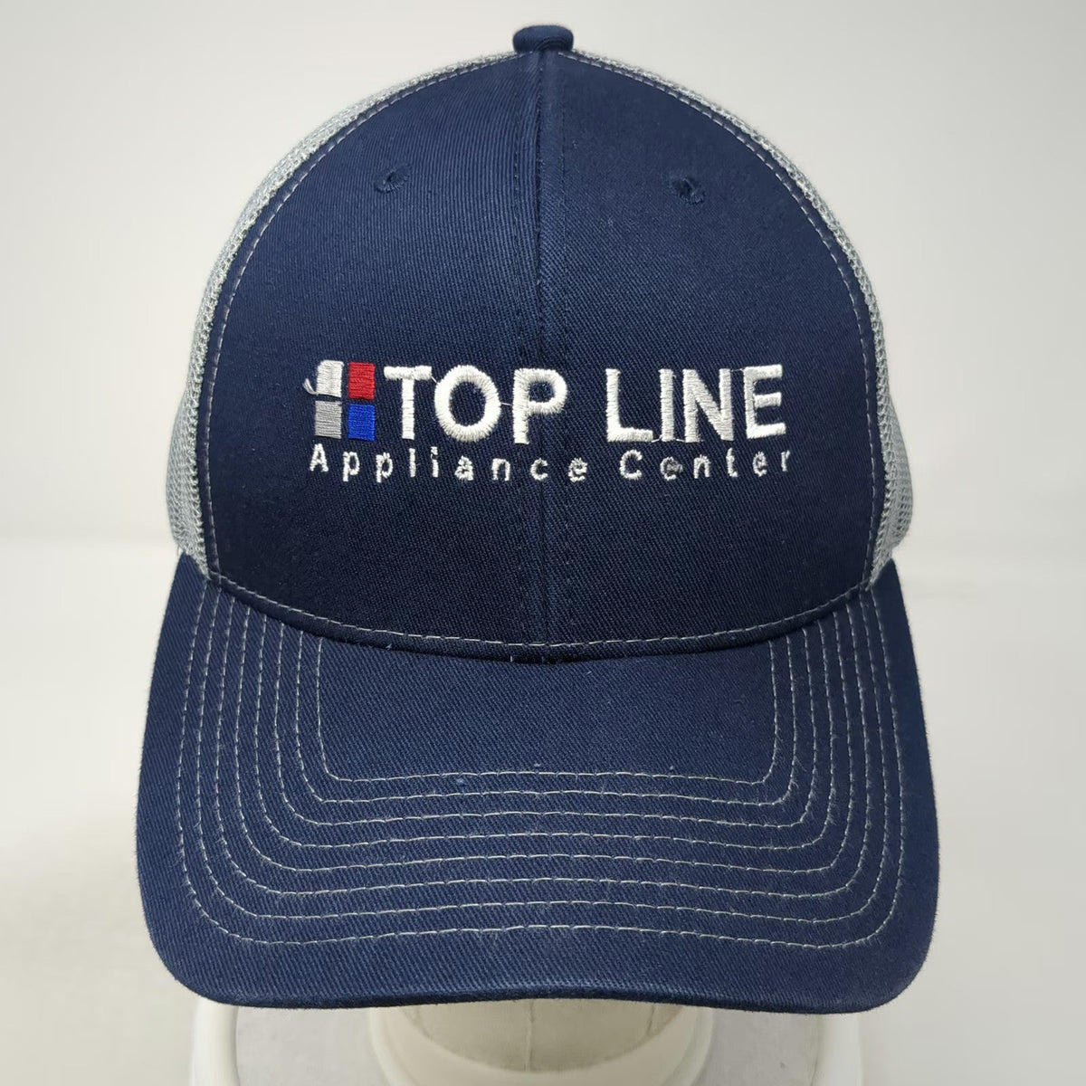 Outdoor Cap Trucker Hat Blue One Size Snapback Mesh Top Line Appliance Center
