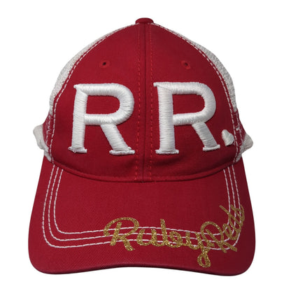 RR Ruby Reds Snapback Trucker Hat Red One Size Mesh Back Sportsman