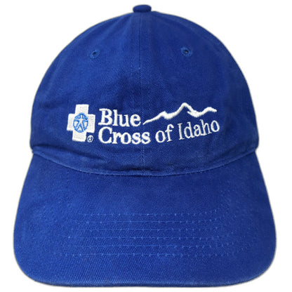 Port & Company Baseball Cap Blue One Size Blue Cross of Idaho Logo Hat Slideback