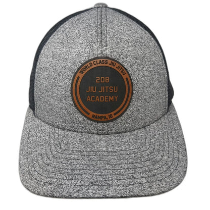 Richardson Trucker Hat Gray L 208 Jiu Jitsu Academy Nampa ID Mesh Snapback