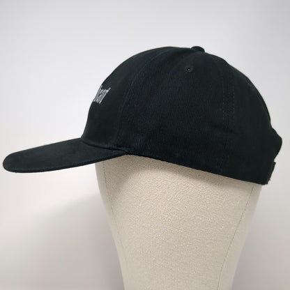 Hiphic Bobcat Logo Embroidered Baseball Cap Black One Size Strapback Hat