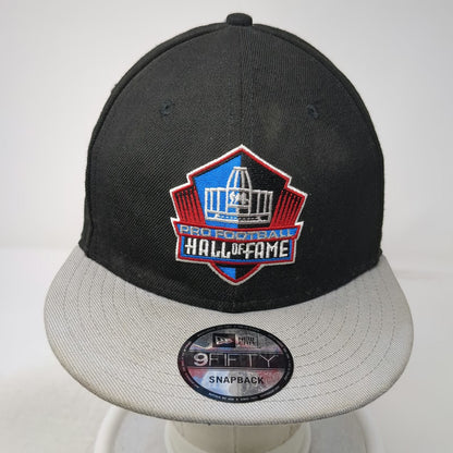 New Era 9Fifty Pro Football Hall of Fame Canton Ohio Snapback Hat Black Gray
