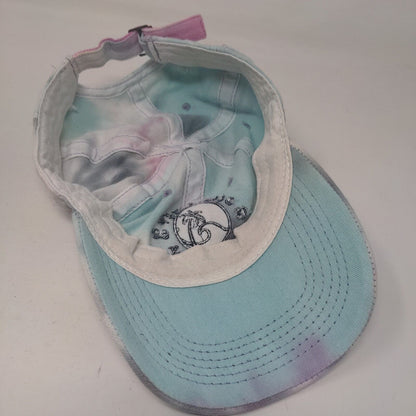 Cedar Key Florida 1869 Slideback Hat Multi One Size Embroidered Tie Dye