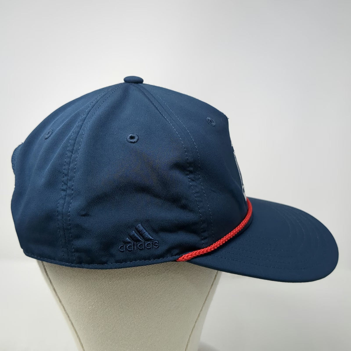 Adidas 5 Panel Blue One Size Hat Blackwolf Run Golf Rope Snapback Performance