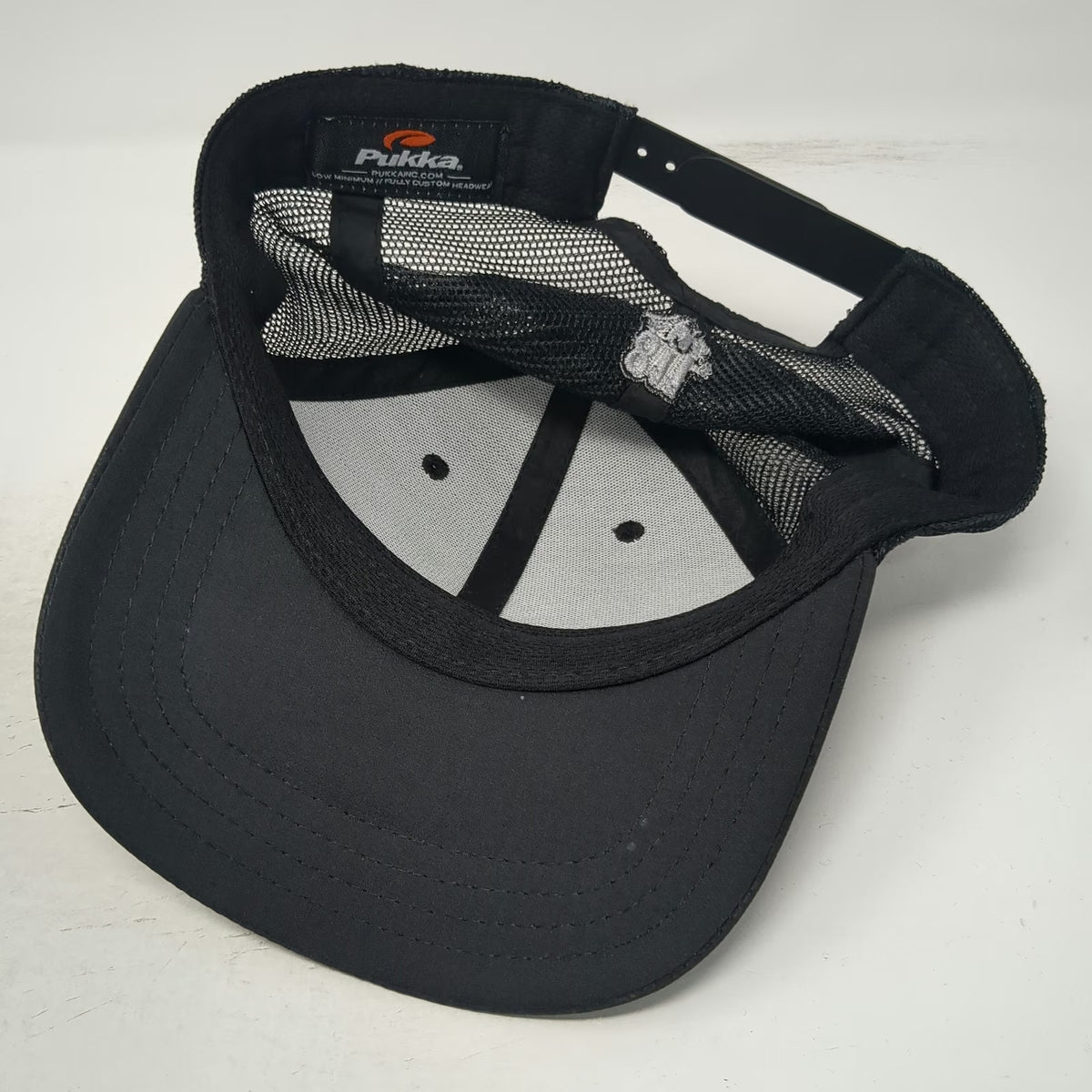 Pukka Marathon Pipe Line LLC 811 Logo Trucker Hat Black One Size Snapback Mesh