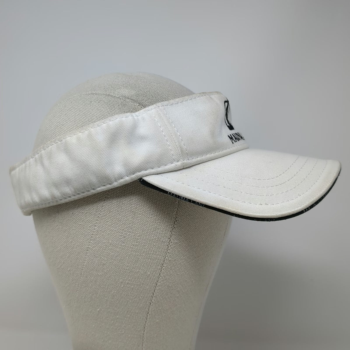 DPC Mauna Lani Big Island Visor White One Size Marlin Fishing Golf Strapback Hat