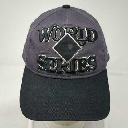 New Era MLB World Series League Champs Gray Baseball Cap OS Slideback Cotton Hat