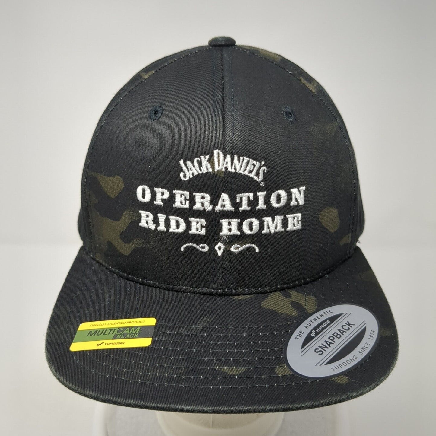 Jack Daniel's Operation Ride Home Snapback Hat Camo One Size Yupoong