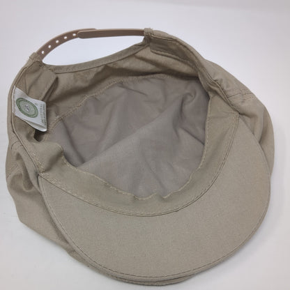Young An Hat Company Newsboy Cap Beige One Size Adjustable Lightweight Blank