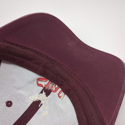 Stag Beer Strapback Hat Red One Size Adjustable Embroidered 6 Panel