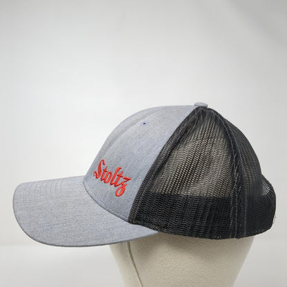 Stoltz Snapback Trucker Hat Gray M/L Adjustable Mesh Back 6 Panel Richardson