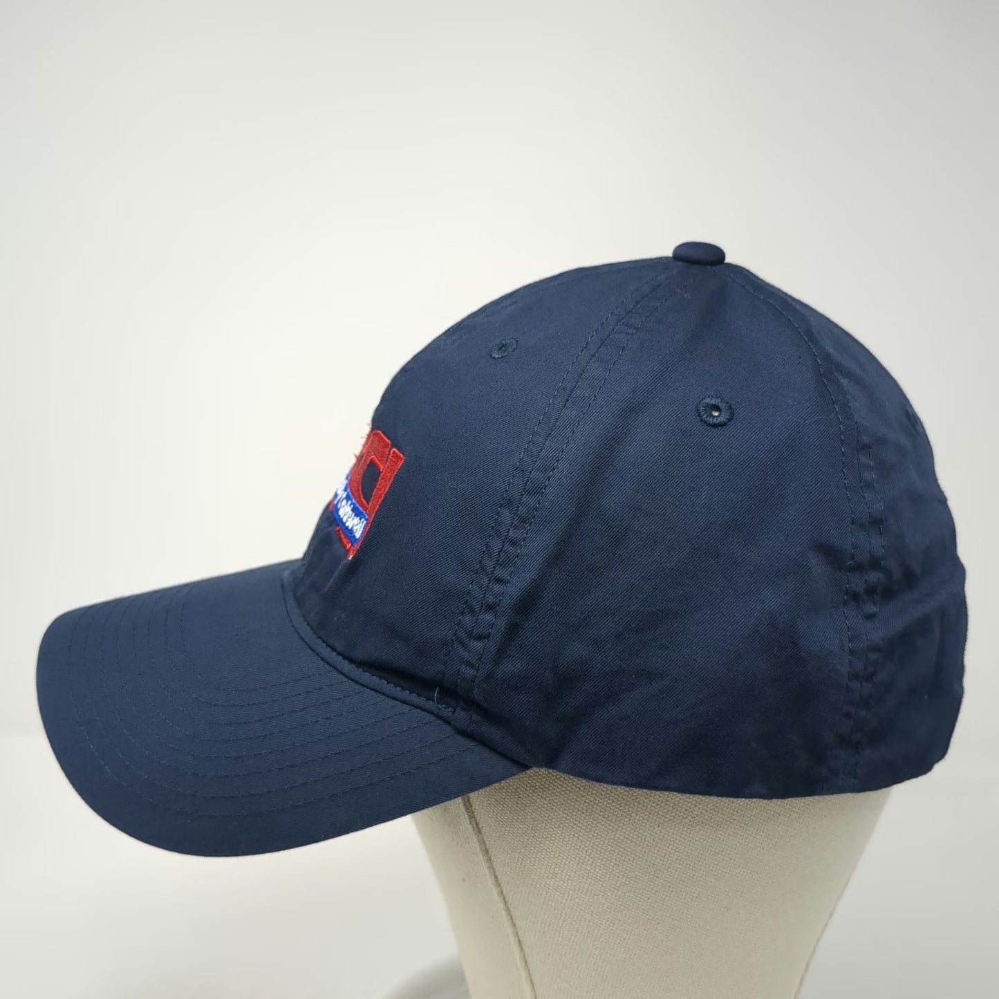 Nike Baseball Cap Blue Red White One Size Dri-FIT Bradley Caldwell BCI Logo Hat