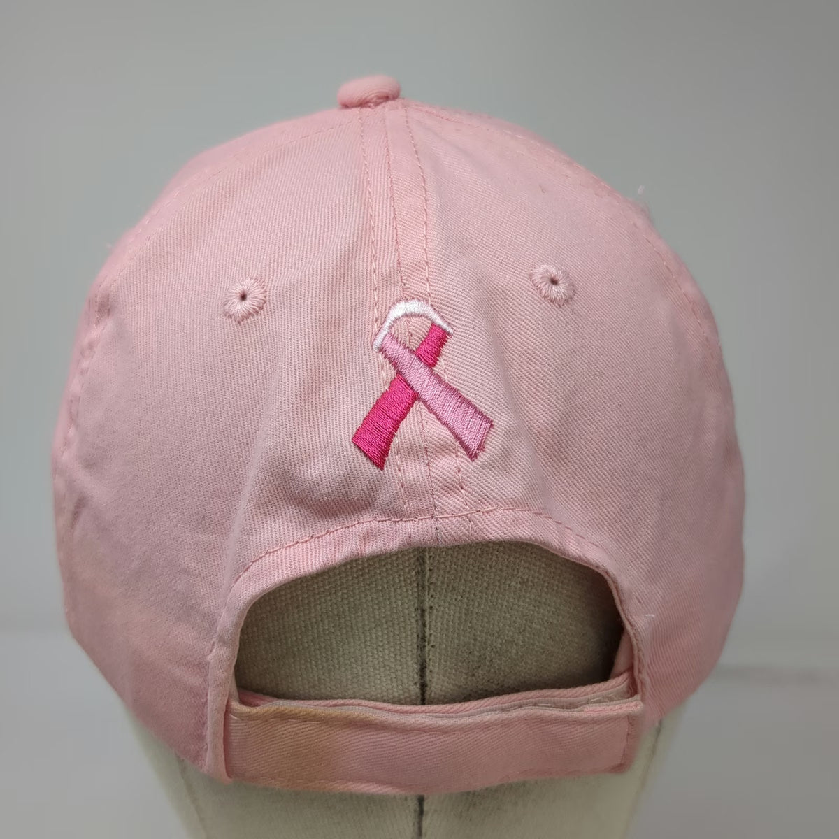 Headliner Broadway Baseball Cap Pink One Size Breast Cancer Awareness Ribbon Hat