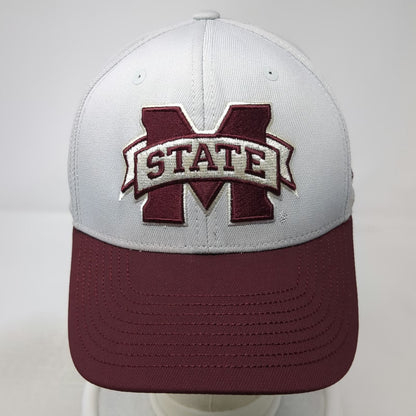 Adidas Mississippi State Bulldogs NCAA Cap Gray Red XL Hat Stretch Fit Patterned