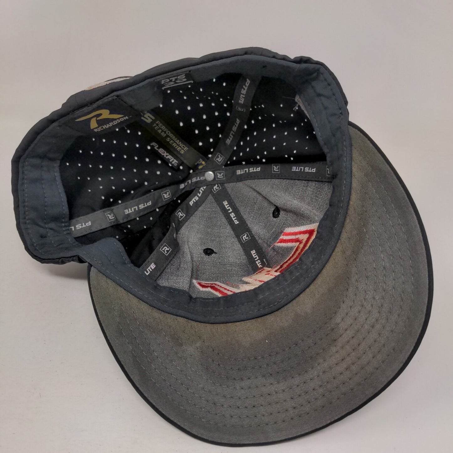 LW VOLS Fitted Hat Black Small-Medium Laser Cut 6 Panel Richardson