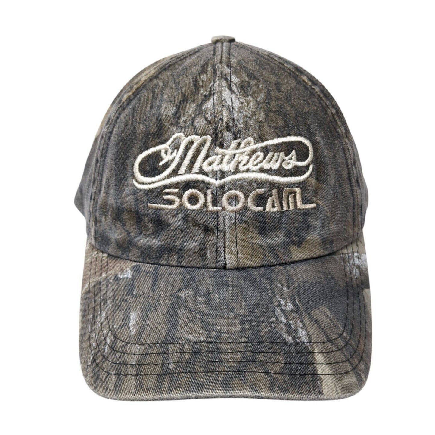 Mathews Solocam Strapback Hat Camo One Size Adjustable Hunting Outdoor