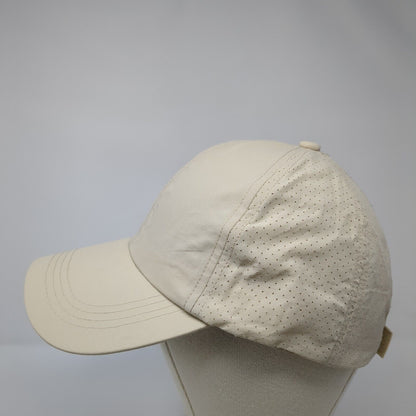 Unbranded Strapback Hat Ponytail Tan One Size Solid Adjustable Blank
