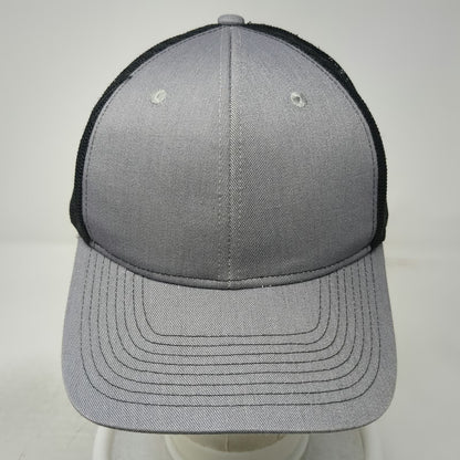 Port Authority Trucker Hat Gray One Size Mesh Snapback Blank Adjustable Curved
