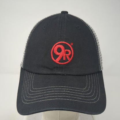 9R Slideback Trucker Hat Black One Size Mesh Back Colorblock Sportsman
