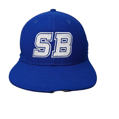 SB Snapback Hat Blue OSFM Adjustable Embroidered Distressed 9Fifty New Era