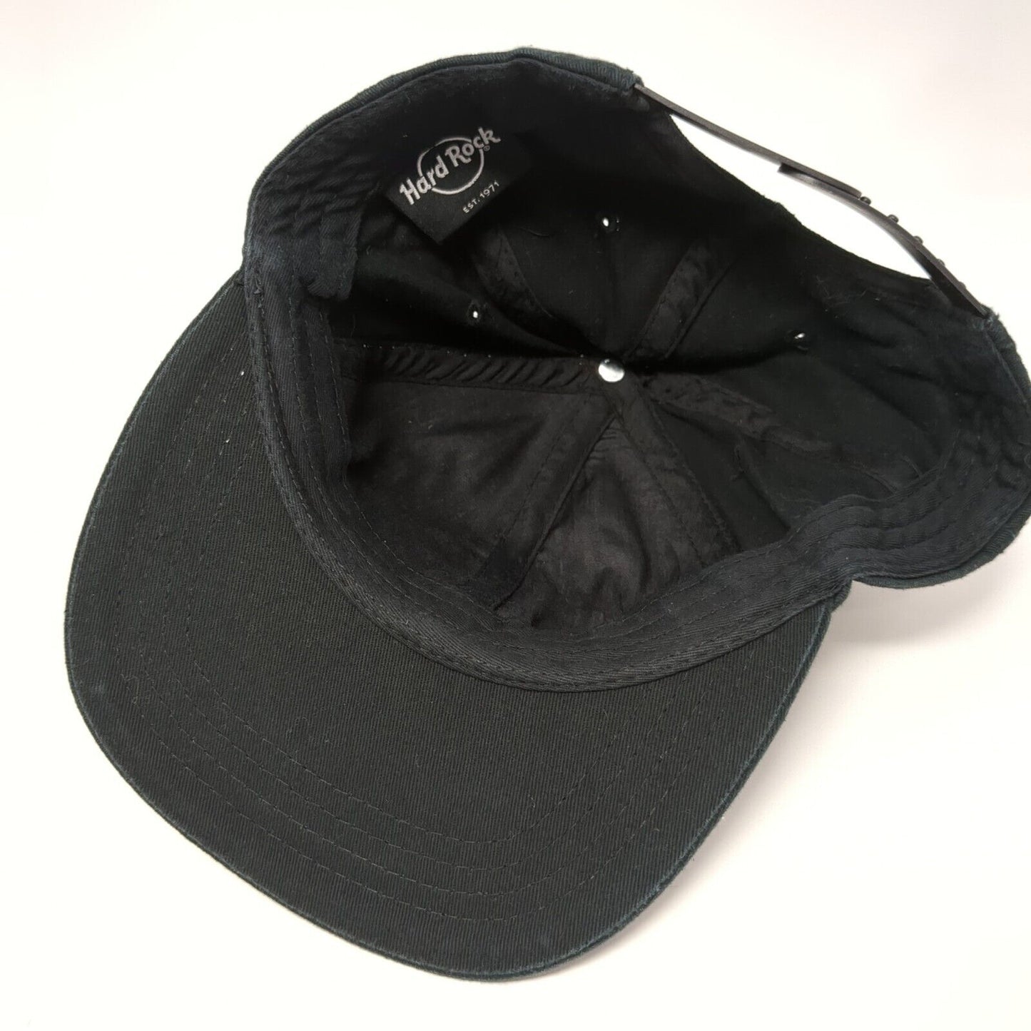 Hard Rock Cafe Las Vegas Snapback Hat Black OSFA Adjustable 6 Panel