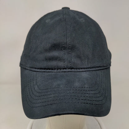 Unbranded Slideback Hat Black One Size Adjustable Vented Holes Blank