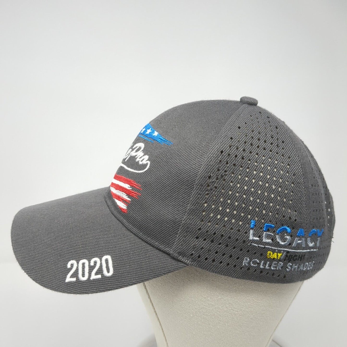 Shade Pro RV Awnings 2020 Strapback Hat Gray One Size Adjustable Patriotic