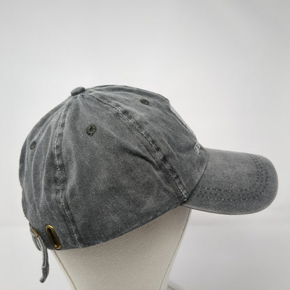The Reserve Slideback Hat Gray One Size Adjustable Simplicity 6 Panel