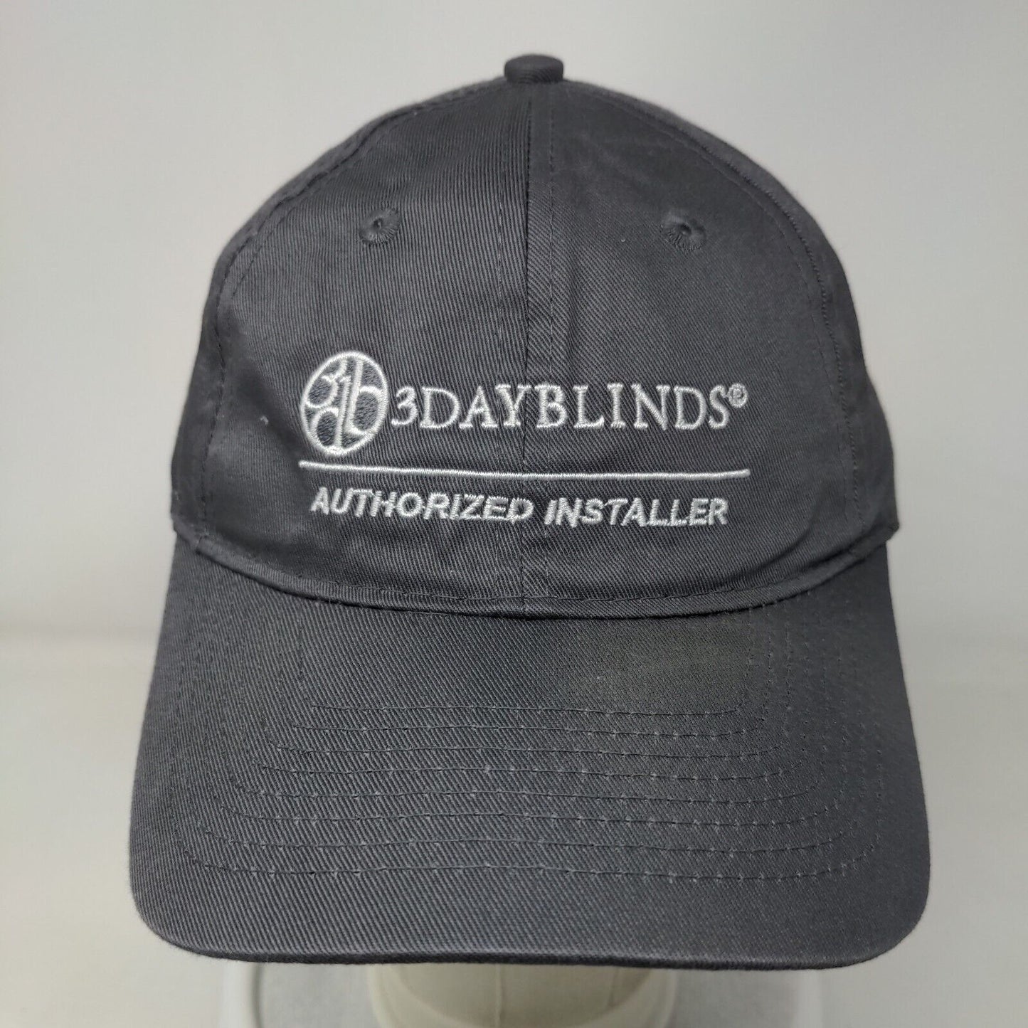 3 Day Blinds Strapback Hat Gray One Size Embroidered Port & Company