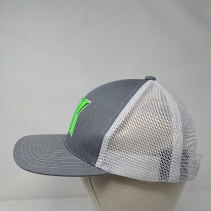 JK Snapback Trucker Hat Gray One Size Adjustable Mesh Back Pacific Headwear