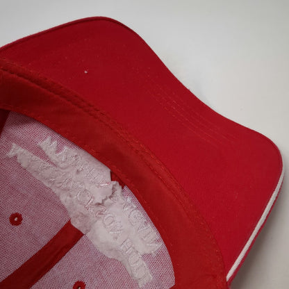 Cap America Baseball Cap Red One Size Jackson Hole Wyoming Strapback Hat Logo