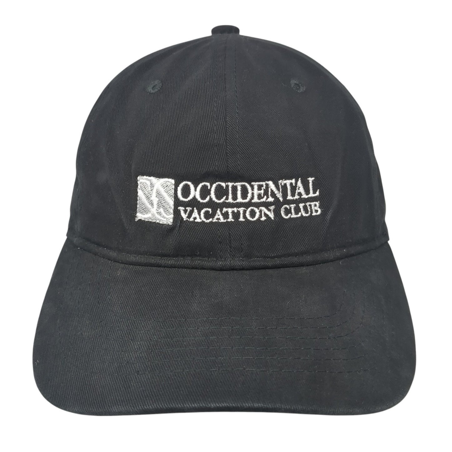 Occidental Vacation Club Slideback Hat Black One Size Adjustable Outdoor