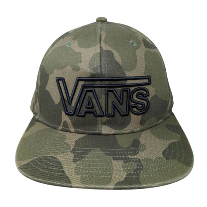 VANS Snapback Hat Camouflage One Size Embroidered Adjustable 6 Panel