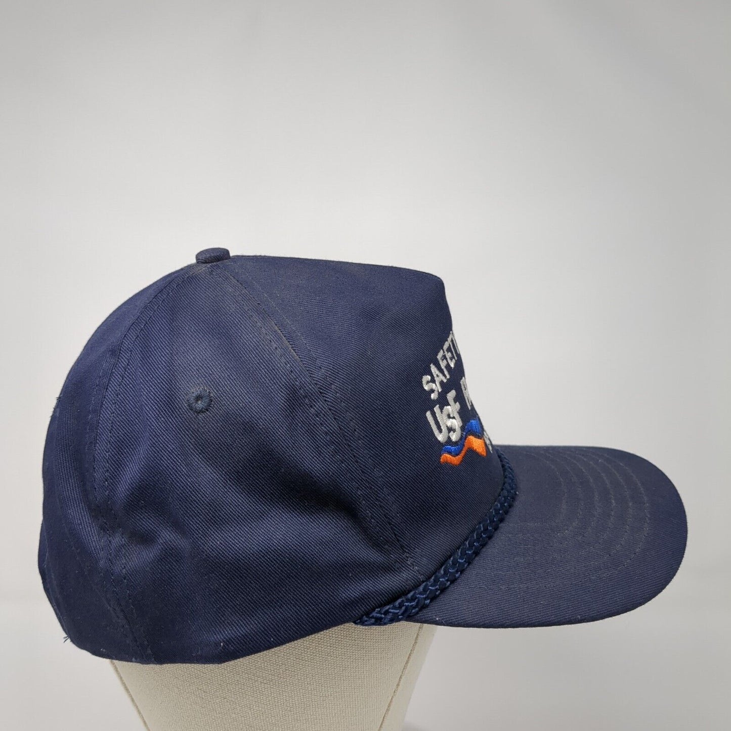 Safety Award USF Reddaway 1996 Snapback Hat Blue One Size Adjustable Rope KC