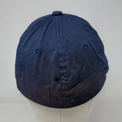 Bloom-Masters Fitted Hat Blue Small-Medium Embroidered Flexfit Yupoong