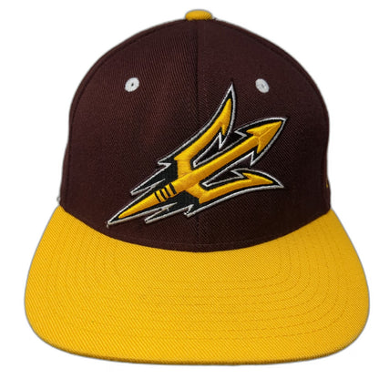 Arizona State Sun Devils NCAA Zephyr Snapback Hat Brown Yellow One Size Green UV