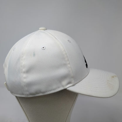 Adidas Baseball Cap White One Size Aeroready Recycled Strapback Hat Logo Black