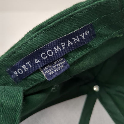 Port & Company Enterprise Bank Baseball Cap Green One Size Adjustable Strap Hat