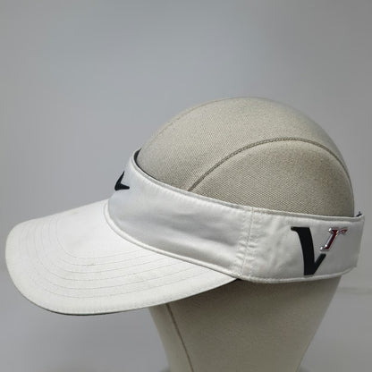 Nike Golf Visor White One Size Swoosh Nike One VR Victory Red Polyester Hat