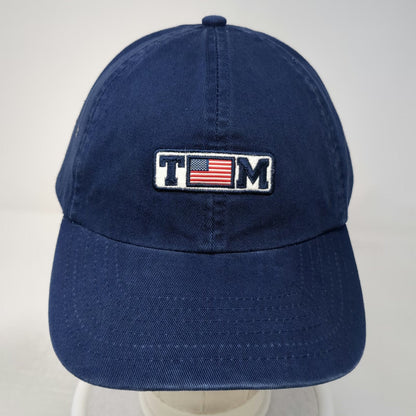 TaylorMade Baseball Cap Blue One Size US Flag TM Cotton Slideback Golf Hat