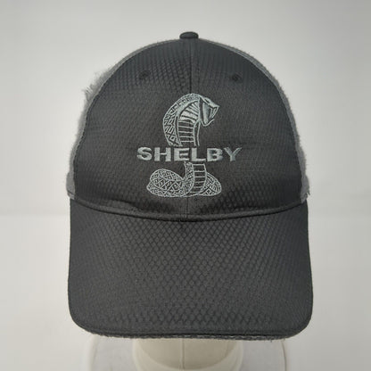 Shelby Cobra Snake Strapback Hat Black One Size Embroidered Colorblock